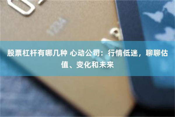 股票杠杆有哪几种 心动公司：行情低迷，聊聊估值、变化和未来