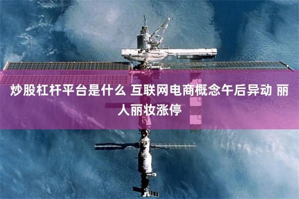 炒股杠杆平台是什么 互联网电商概念午后异动 丽人丽妆涨停