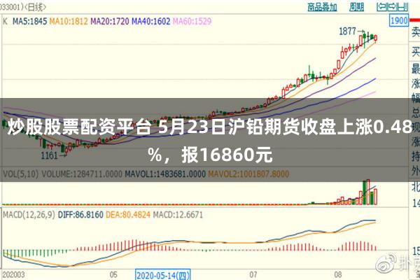 炒股股票配资平台 5月23日沪铅期货收盘上涨0.48%，报16860元