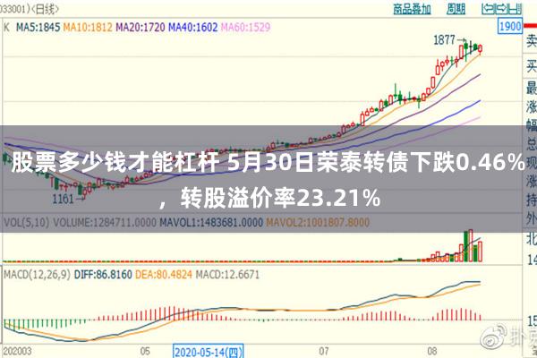 股票多少钱才能杠杆 5月30日荣泰转债下跌0.46%，转股溢价率23.21%